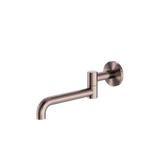 Mecca Wall Mounted Swivel Nero Basin/Bath Spout Only 225mm - Brushed Bronze